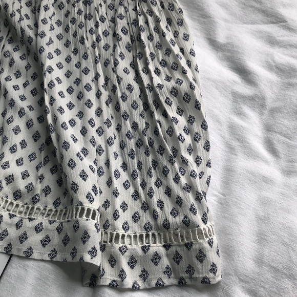 French Connection Ava Tile Gypsy Boho Top Size Large - Picture 11 of 15